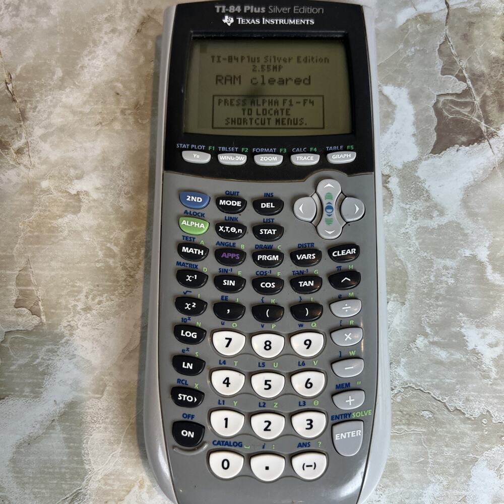 TI-84 Plus Silver Edition Texas Instruments Graphing Calculator NO Slide Cover - Picture 2 of 10